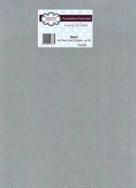 Foundation A4 Pearl Cardstock - Steel 1