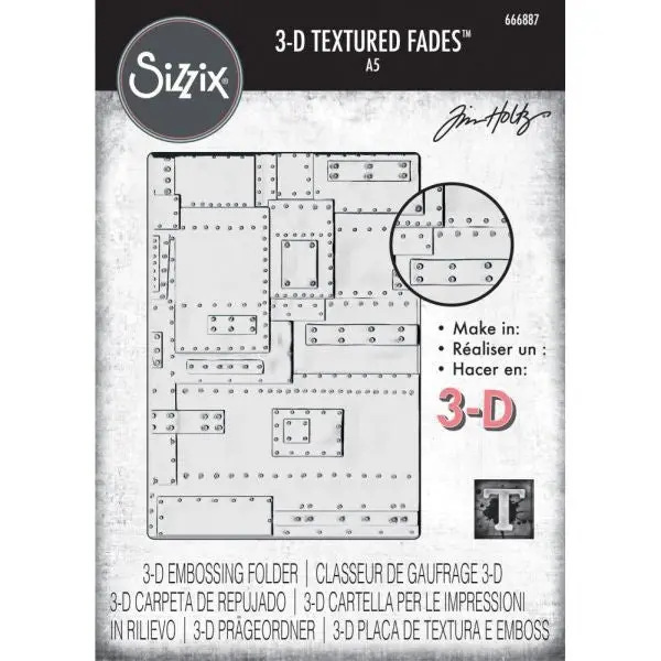 Foundry - A5 3D Embossing Folder 1
