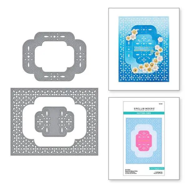 Four Petal Collection - Scrolled Punch & Pierce Plate Dies 1