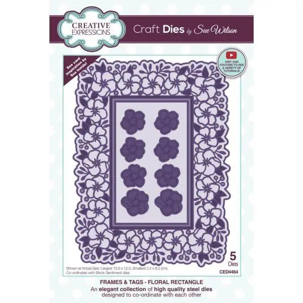 Frames & Tags - Floral Rectangle Dies 1
