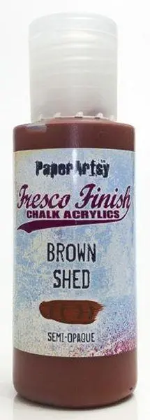 Fresco Finish Acrylic Paint - Brown Shed 1