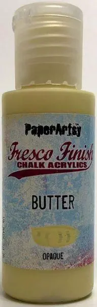Fresco Finish Acrylic Paint - Butter 1