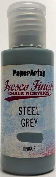 Fresco Finish Acrylic Paint - Steel Grey 1