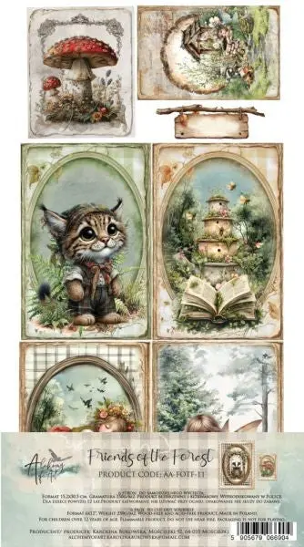 Friends Of The Forest - 6X12 Extras Paper - Cards 1