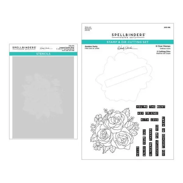 From The Garden Collection - Garden Party Stamp & Die & Stencil Bundle 1