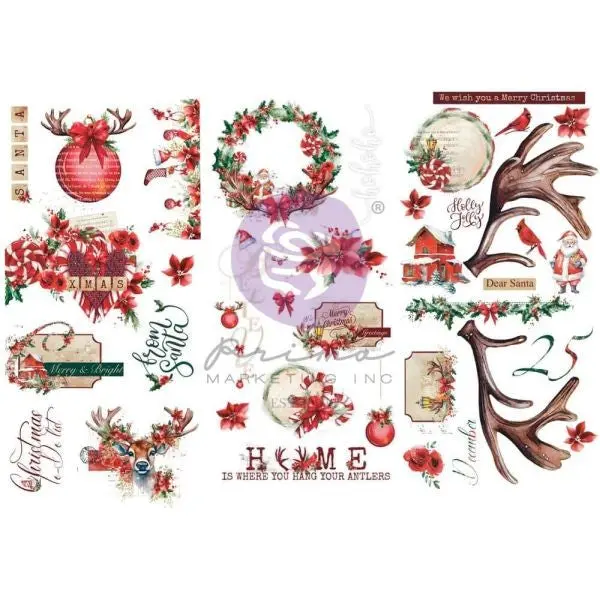 From The North Pole - Rub On Transfers 1