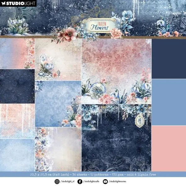Frozen Flowers - Paper Pad - Backgrounds 1