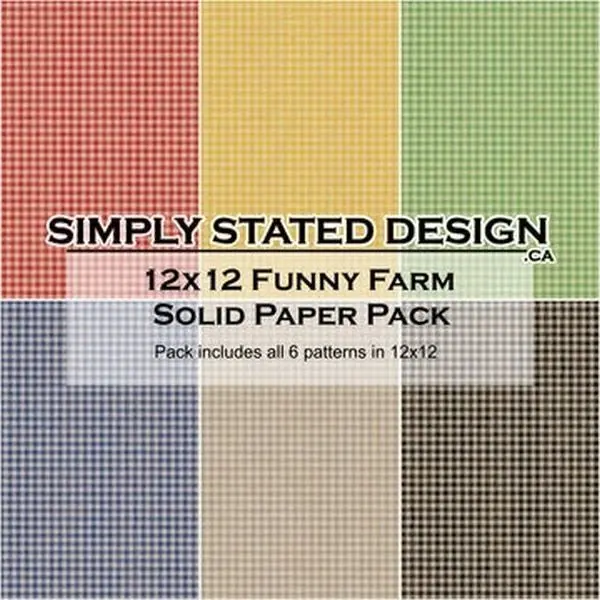 Funny Farm - 12X12 Collection Pack - Solids 1