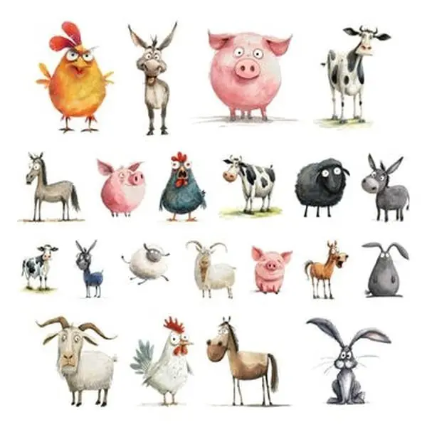 Funny Farm - Ephemera - Animals 1