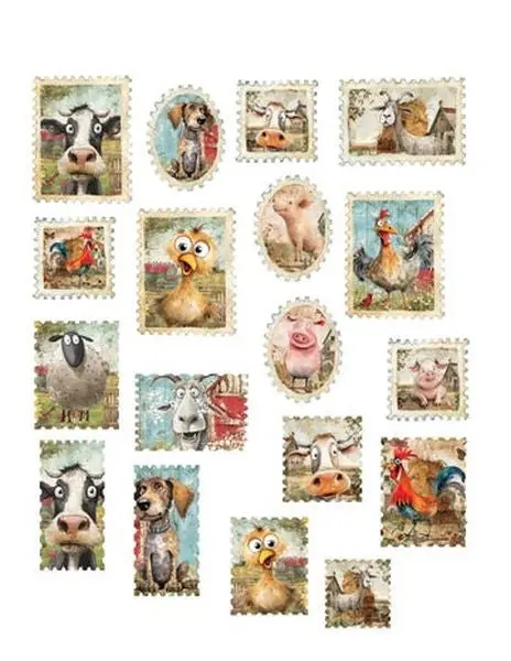 Funny Farm - Ephemera - Stamps 1