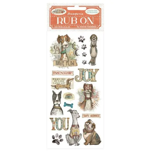 Furry Friends - Rub Ons - Dog 1