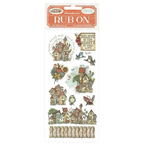 Furry Friends - Rub Ons - Houses 1