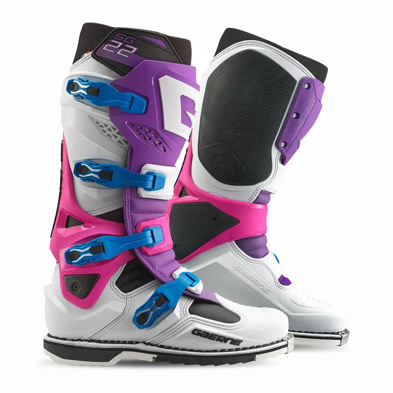 Gaerne Sg22 Motocross Boots - Purple White Rhodamine (Le) 1
