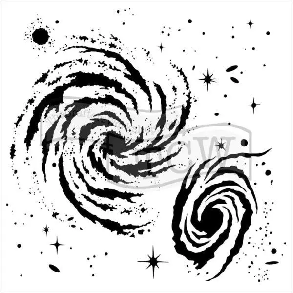 Galaxy - 6X6 Stencil 1