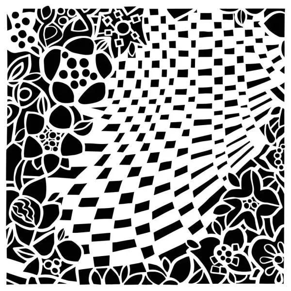 Garden Path - 6X6 Stencil 1