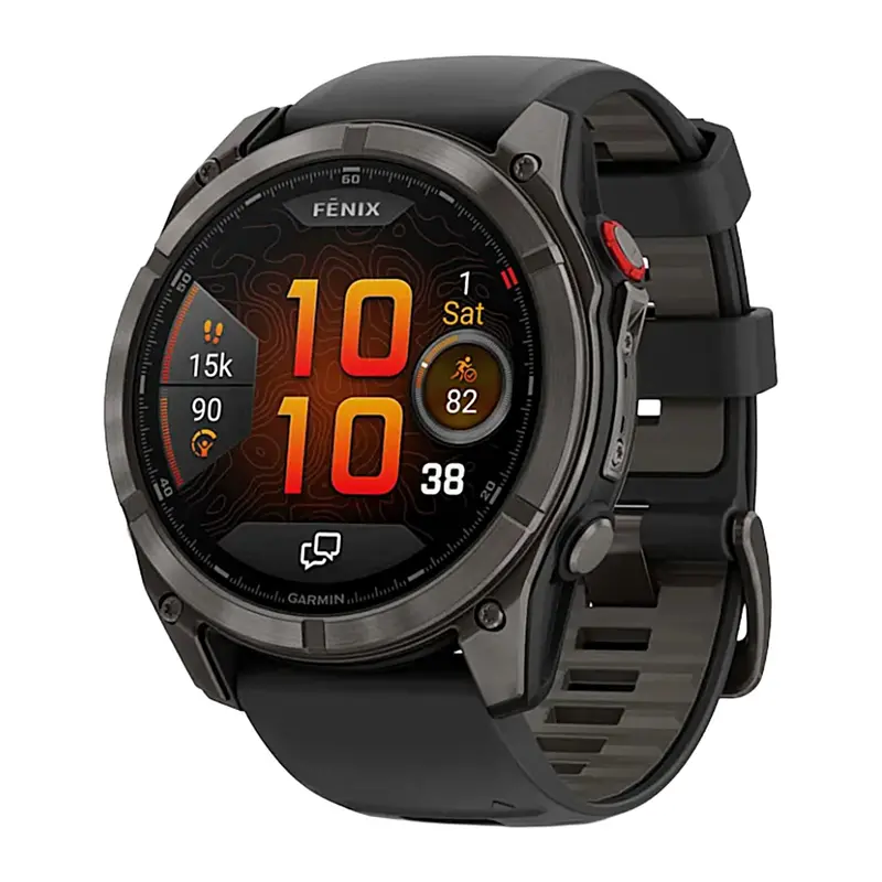 Garmin Fenix 8 Pro - 51 Mm, Amoled Sapphire, Carbon Gray Dlc Titanium With Black/Pebble Gray 1