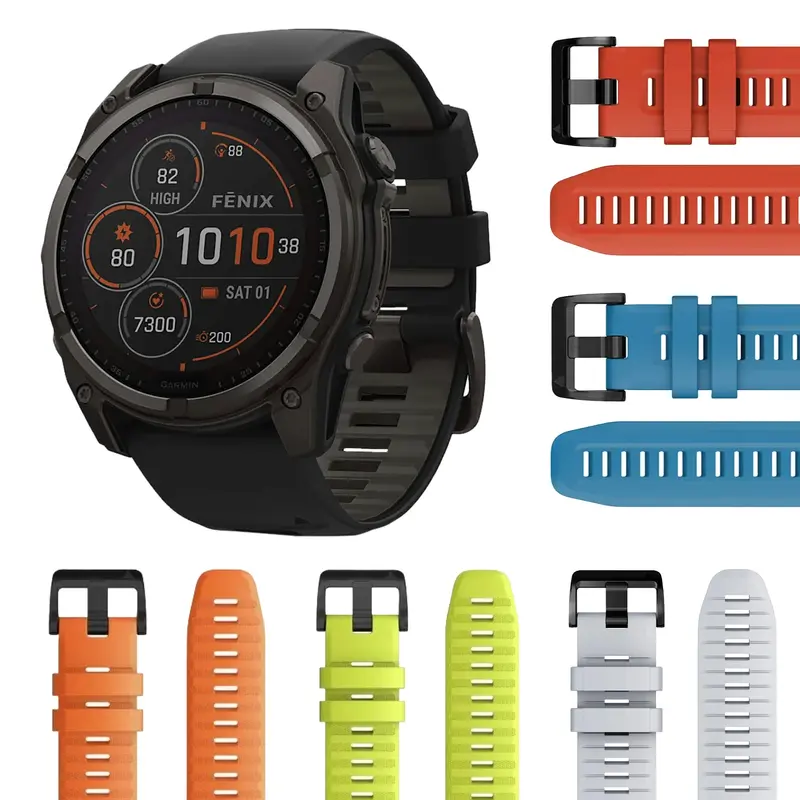 Garmin Fenix 8 Solar Gray Band Sunlight-Visible/Transflective Mip Display 1