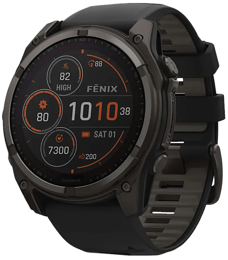 Garmin Fenix 8 Solar Gray Band Sunlight-Visible/Transflective Mip Display 2