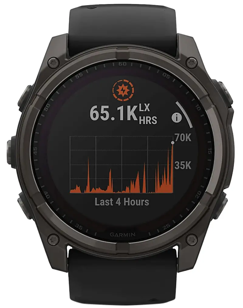 Garmin Fenix 8 Solar Gray Band Sunlight-Visible/Transflective Mip Display 3