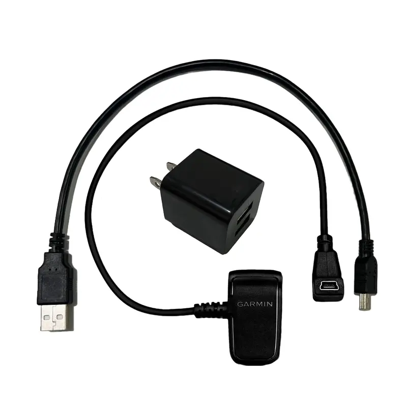 Garmin Mini Collar Charging Bundle (Clip/Cable/Wall Plug) 1