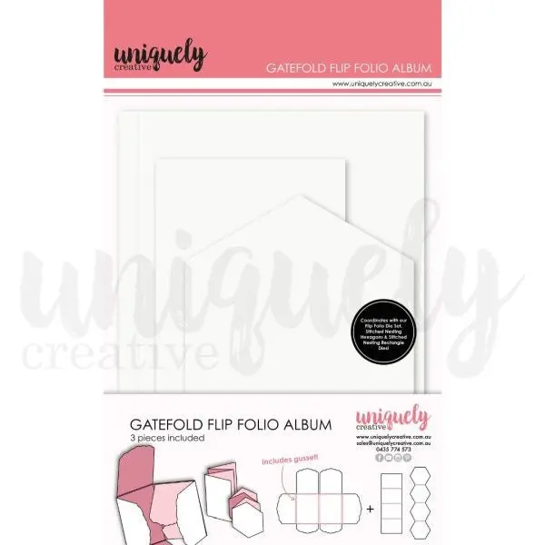 Gatefold Flip Folio Album - White 1