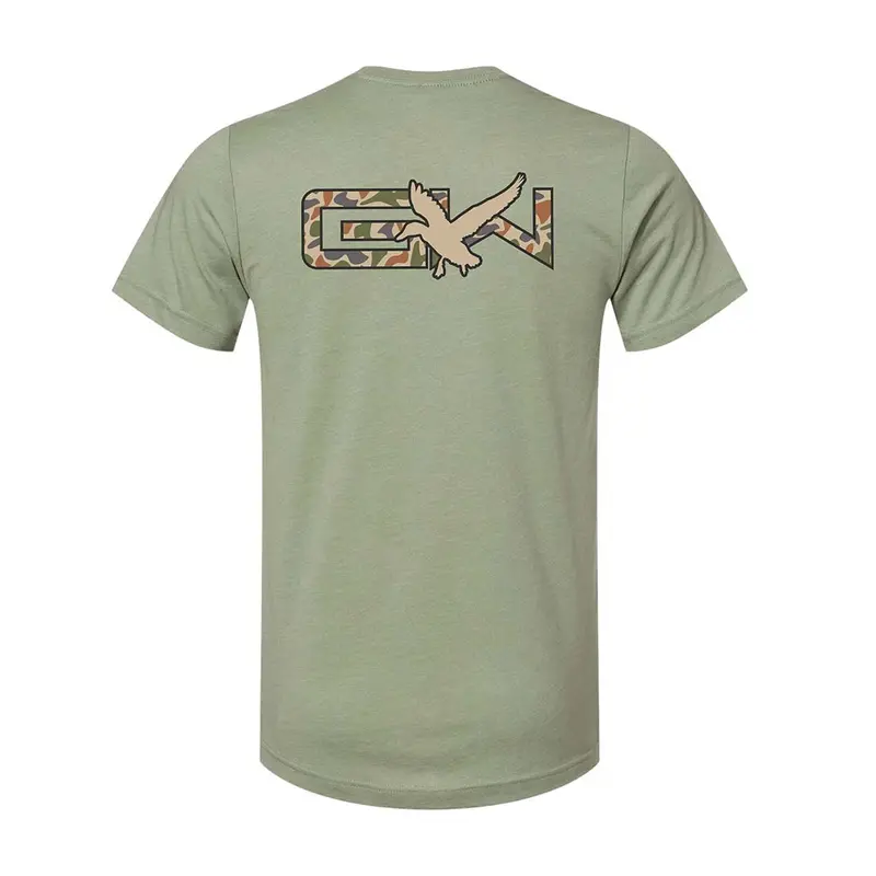 Gator Waders Gw Flight Old School Graphic Tee | Heather Green 1