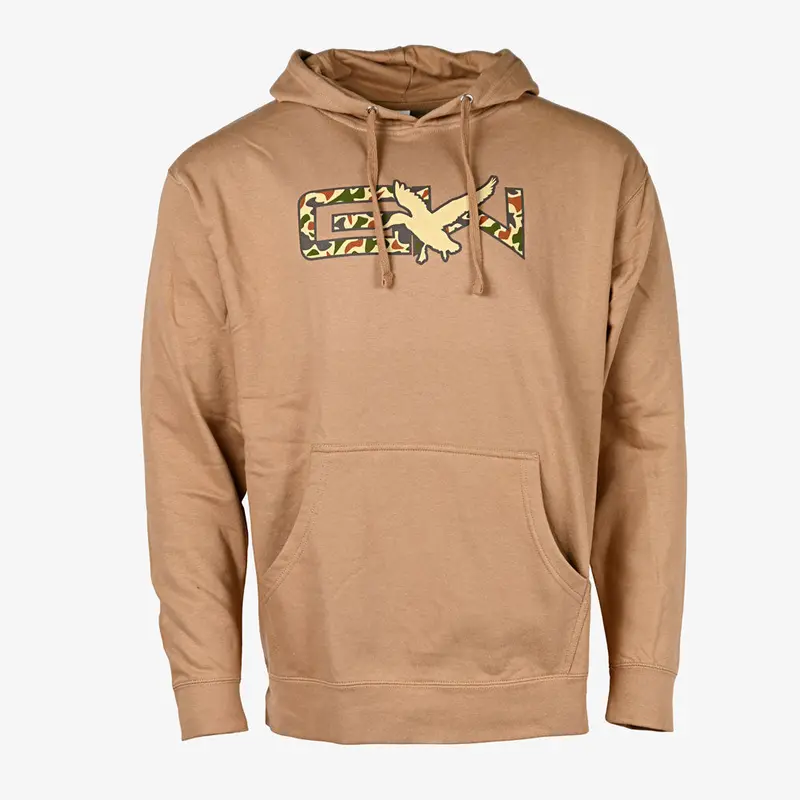 Gator Waders Gw Flight Old School Hoodie | Coyote Brown 1