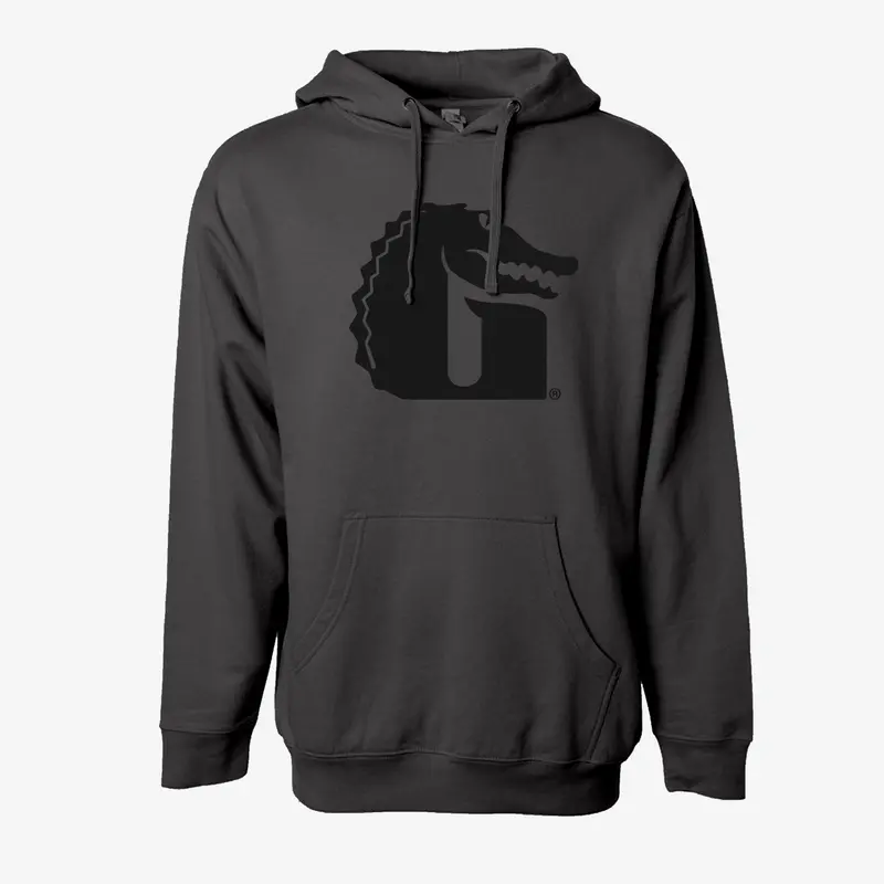 Gator Waders Logo Hoodie | Charcoal Grey 1