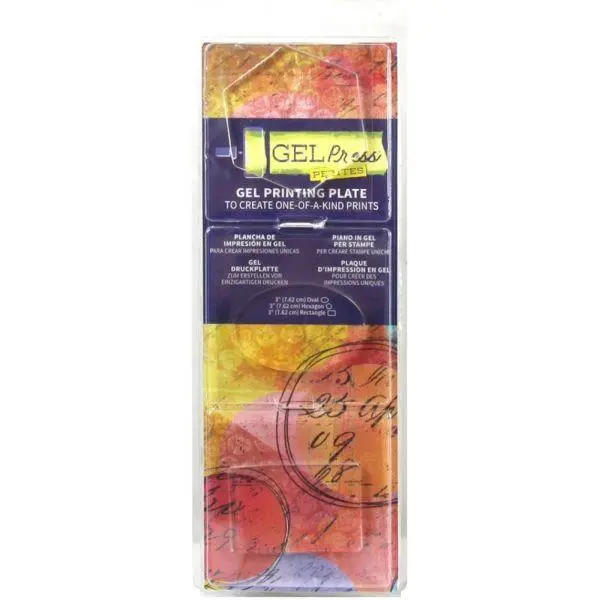 Gel Plate Petites - Oval, Hexagon & Rectangle 1