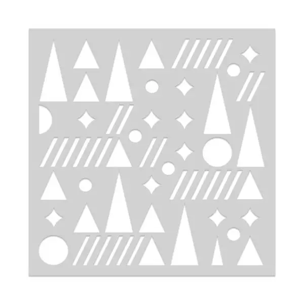 Geometric Holiday Stencil 1