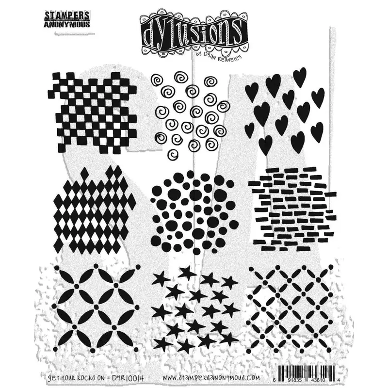 Get Your Rocks On - Cling Stamps 1