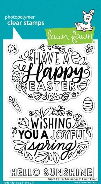 Giant Easter Messages - Clear Stamps 1