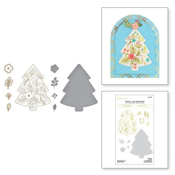 Glimmer Greetings Collection - Blooming Tree Glimmer Hot Foil Plate & Die Set 1