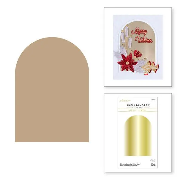Glimmer Greetings Collection - Essential Solid Arch Glimmer Plate 1