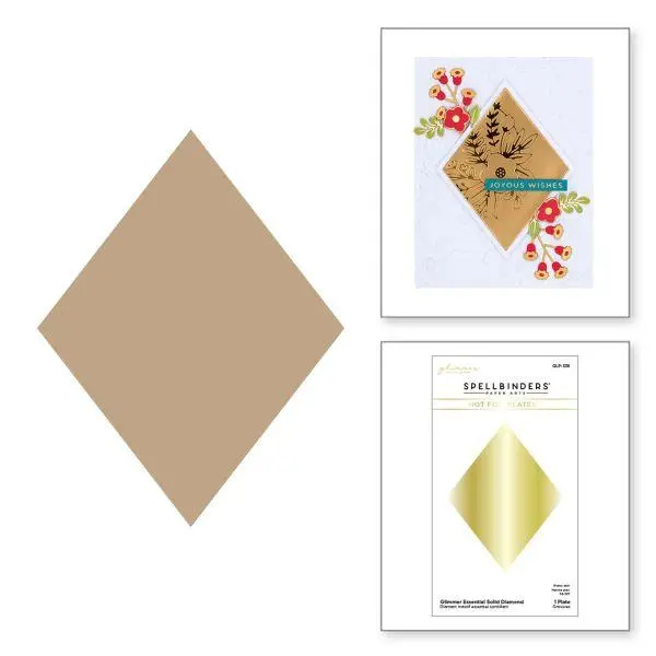 Glimmer Greetings Collection - Essential Solid Diamond Glimmer Plate 1