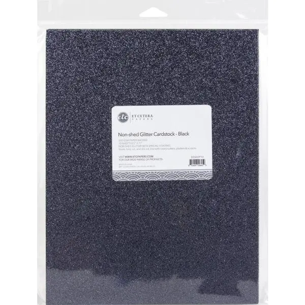 Glitter Cardstock - Black - 8.5"X11" 1