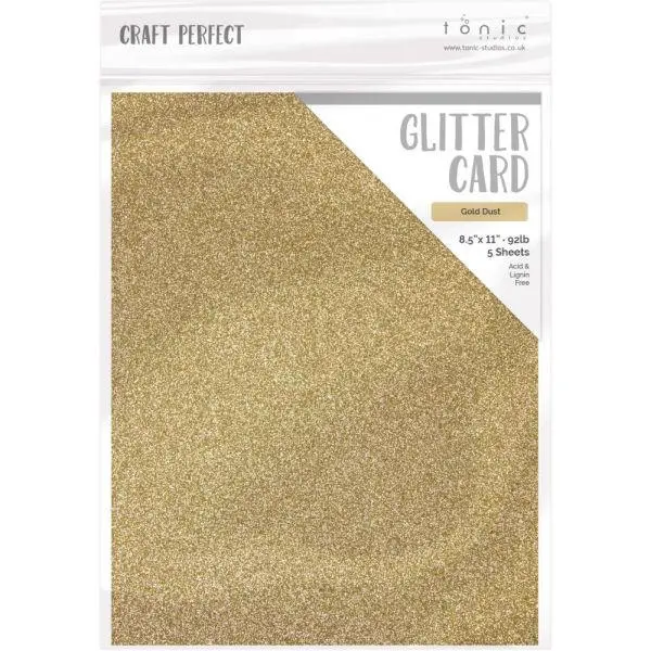 Glitter Cardstock - Gold Dust 1