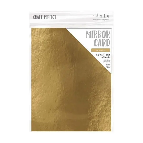 Glossy Mirror Cardstock - Harvest Gold 1