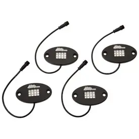 Gorilla Whips 12 Led Xtreme Rock Light Kit With Bluetooth Music Controller 4 Piece 1
