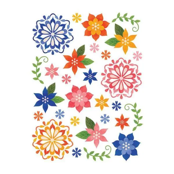 Graphic Florals Hero Transfers 1