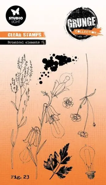 Grunge Collection - Clear Stamps - Botanical Elements 1
