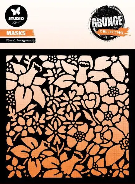 Grunge Collection - Stencil - Floral Background 1