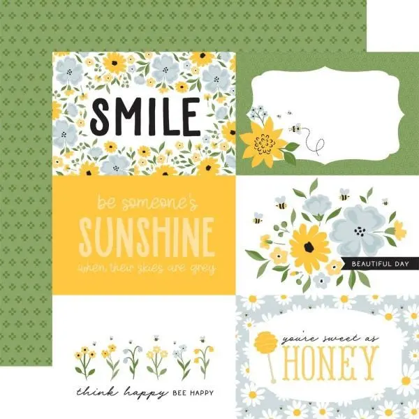 Happy As Can Bee - 6X4 Journaling Cards 1