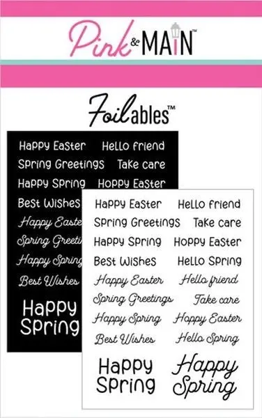 Happy Easter Sentiments Foilables Panels 1