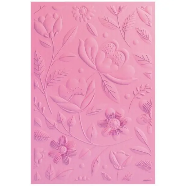 Happy Garden #1 - 3D Textured Impression Embossing Folder 1