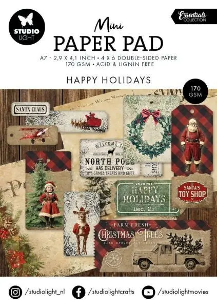 Happy Holidays - Mini Paper Pad 1
