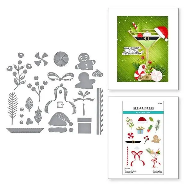 Happy Hour Collection - Christmas Cocktails Dies 1