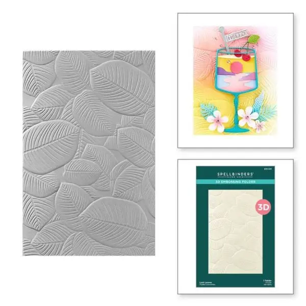 Happy Hour Collection - Lush Leaves 3D Embossing Folder 1