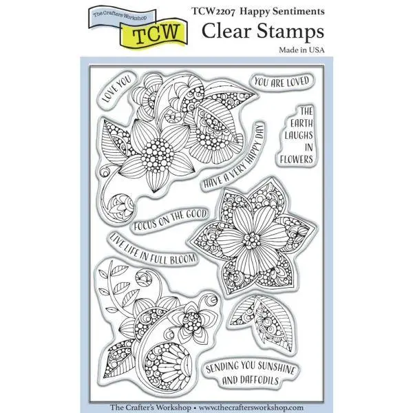 Happy Sentiments - Clear Stamps 1