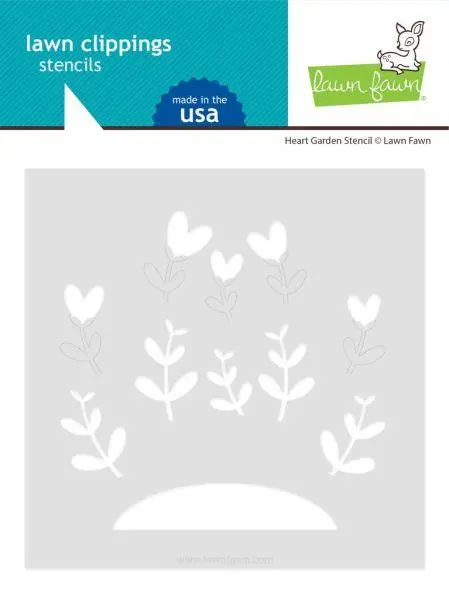 Heart Garden Stencil 1